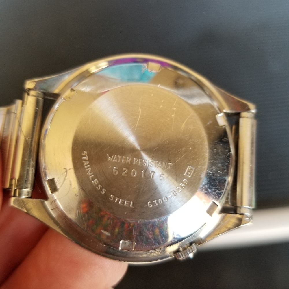 Vintage Cool Seiko Automatic 17 Jewels 6309 8239 A2 Men's Day Date Watch - Picture 12 of 12